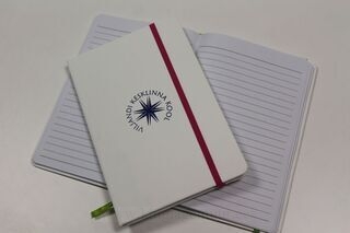 Notebook with logo