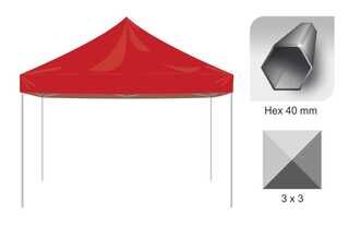 Tents Hex 40 mm frame