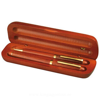 Rosewood pen set in case 2. picture