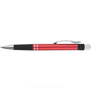 Metal ballpen with rubber grip zone 2. picture