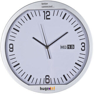 Wall clock with date function