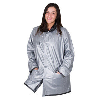 Bicolour reversible raincoat, PVC,XL 3. picture