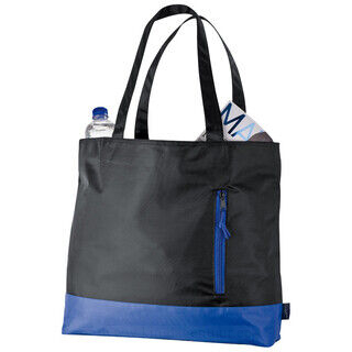 420D polyester shopper with coloured stripes 2. picture