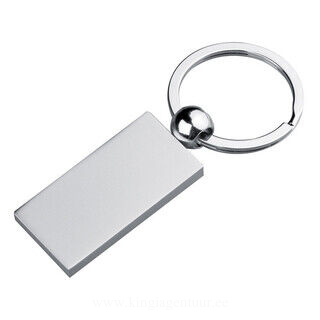 Metal key ring, rectangular