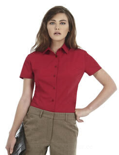 Ladies` Smart Short Sleeve Poplin Shirt 2. pilt