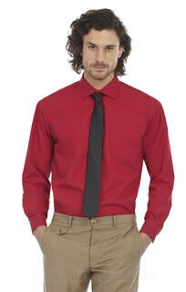 Men`s Smart Long Sleeve Poplin Shirt 3. picture