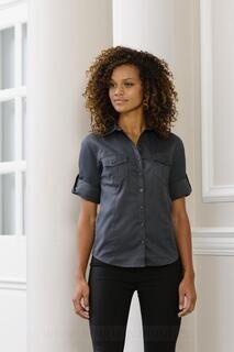 Ladies` Roll 3/4 Sleeve Shirt 4. picture