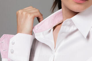 Women`s Contrast Premium Oxford Shirt LS 3. kuva