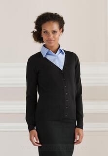 Ladies` V-Neck Knitted Cardigan 2. picture